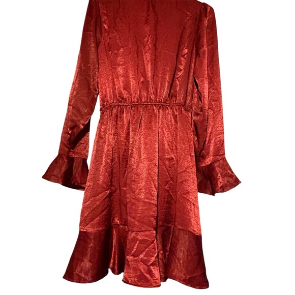 Xhilaration silky Red Mini Dress - Picture 3 of 7